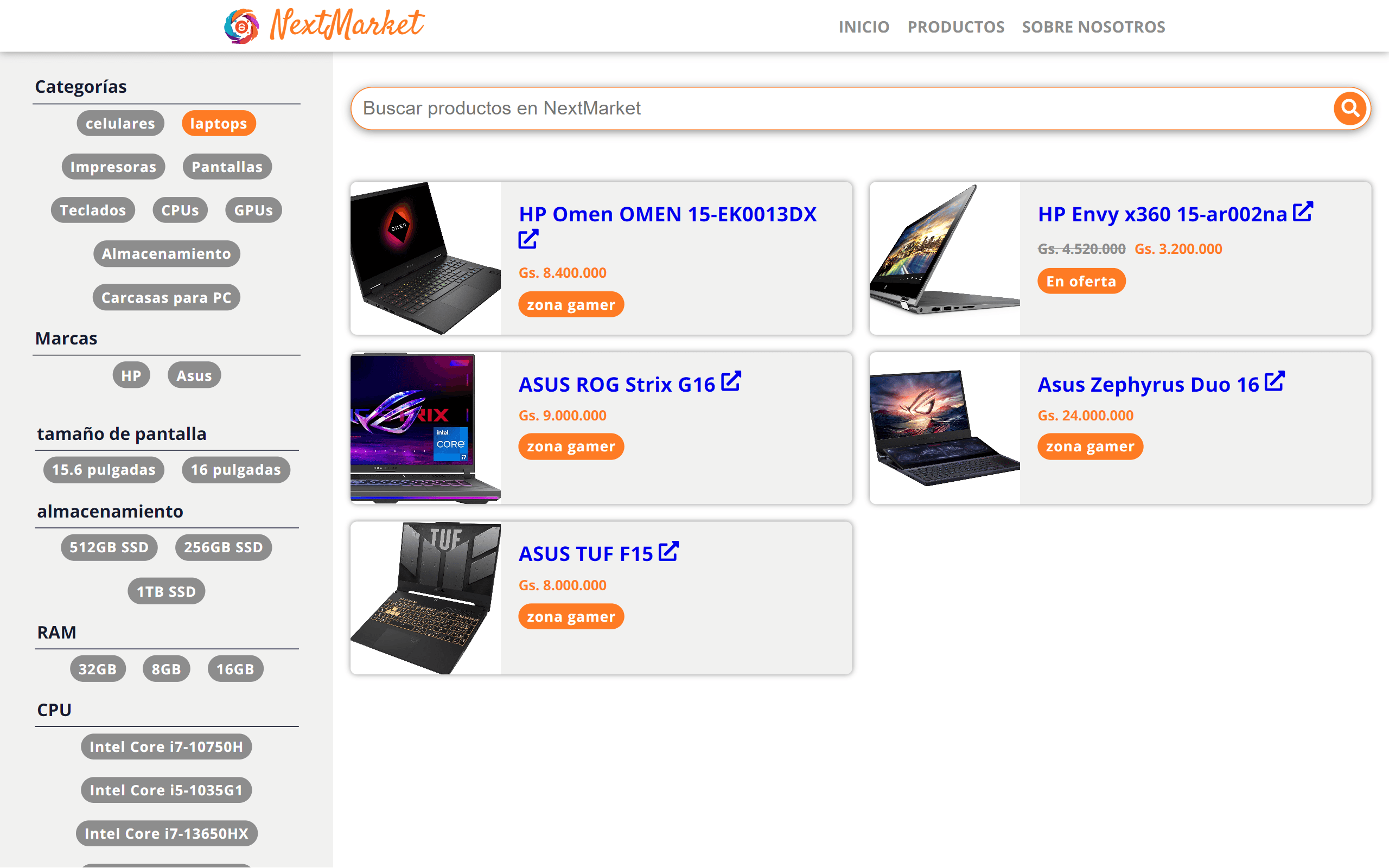 vista previa de nextjs-marketplace